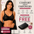 Premium Lace Comfort Bra (Buy 2 Get 1 FREE Long Wallet Offer)